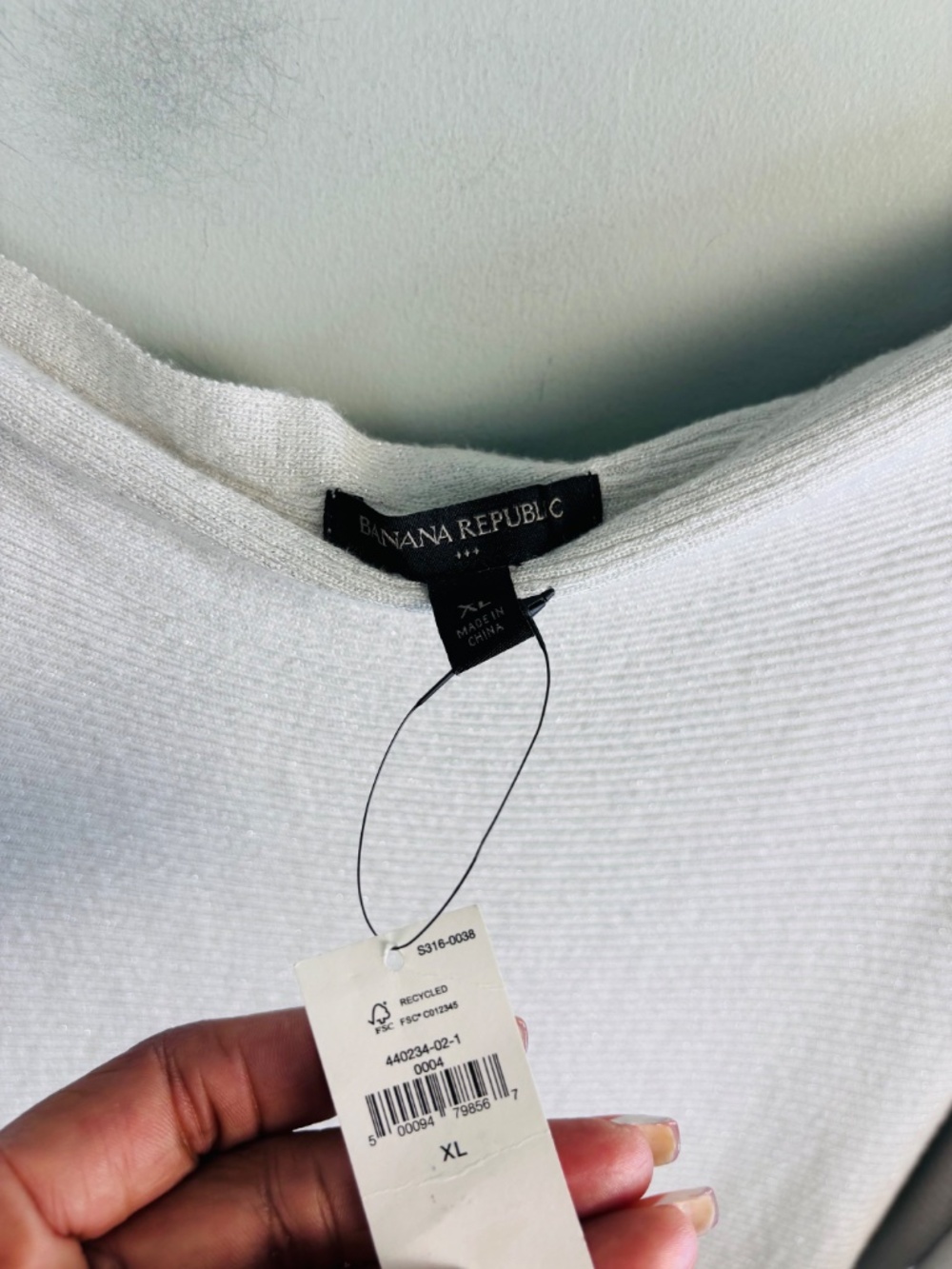 Banana Republic Ribbed Off Shoulder Sweater Dress NWT Size XL - Picture 6 of 7